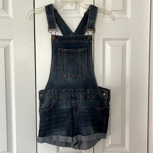 Denim Shorts Overalls